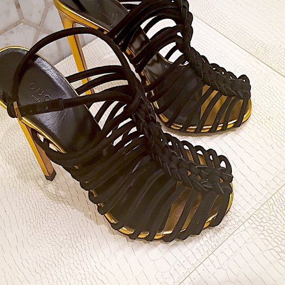 Rare Stunning Gucci Cage Sandals in size EU 38.5 and US 8/8.5 - Picture 3 of 16